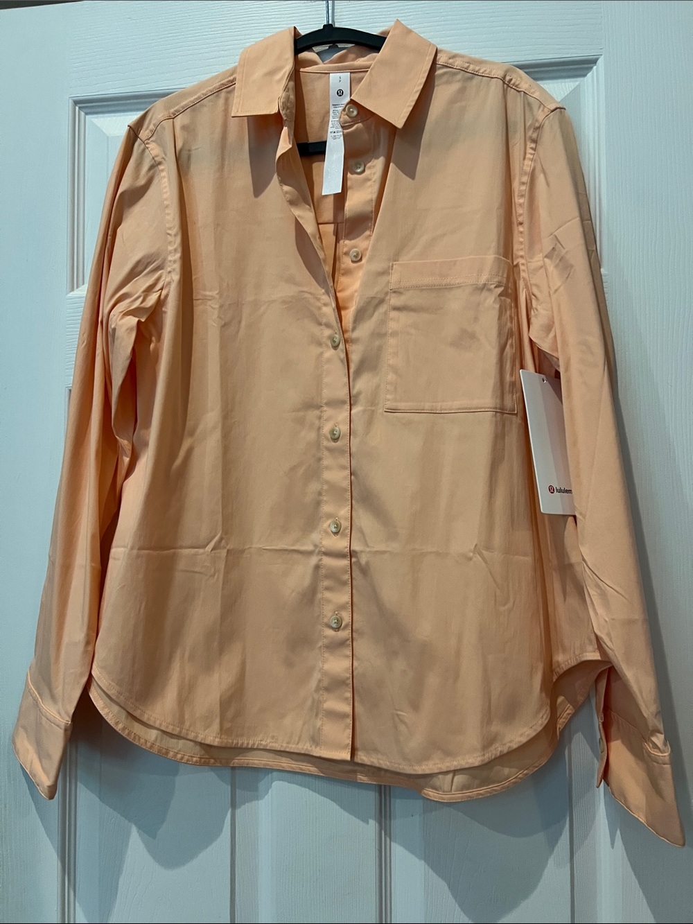 lululemon athletica Peach Button-Down Shirt